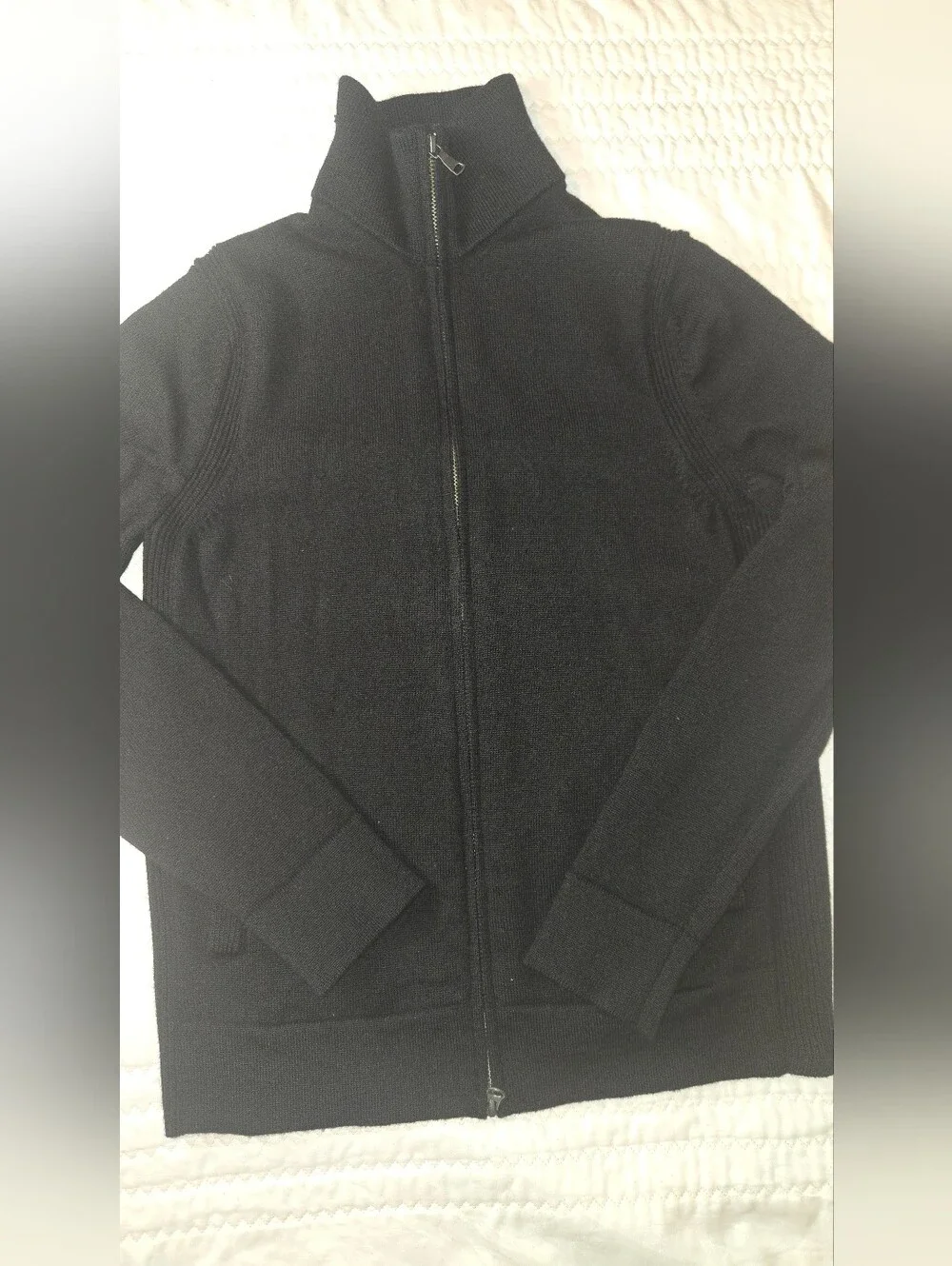 Banana Republic Black Men's Full-Zip Sweater
